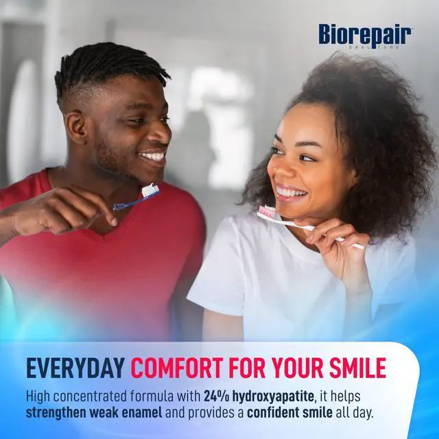 Alt view image 6 of 7 - Gentle Protection- 24% Hydroxyapatite Toothpaste for Sensitive Teeth, Daily Use, Fluoride Free Toothpaste, Helps Prevents Plaque Build-Up & Freshens Breath, Oral Care, 3.28 Oz, Made in Italy