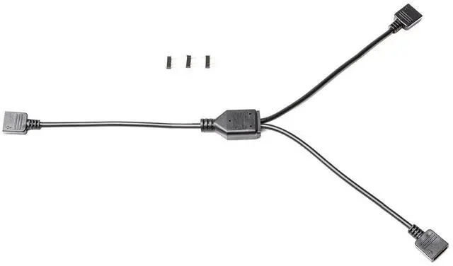 Alt view image 3 of 3 - EKWB EK-Loop D-RGB 2-Way Splitter Adapter Cable ( 5V 3-Pin ARGB )