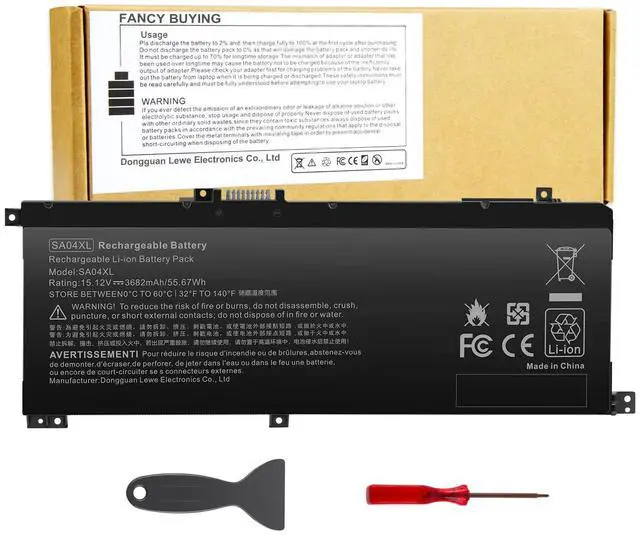 Main image of SA04XL SAO4XL Battery for HP Envy X360 15m-ds0011dx 15m-dr0012dx 15m-dr0011dx 15m-ds0xxx 15m-dr0xxx 15t-dr100 15m-dr1xxx 17t-cg100 17-cg100 15M-DR 15M-DS SA04055XL L43267-005 L43248-AC2 HSTNN-OB1F