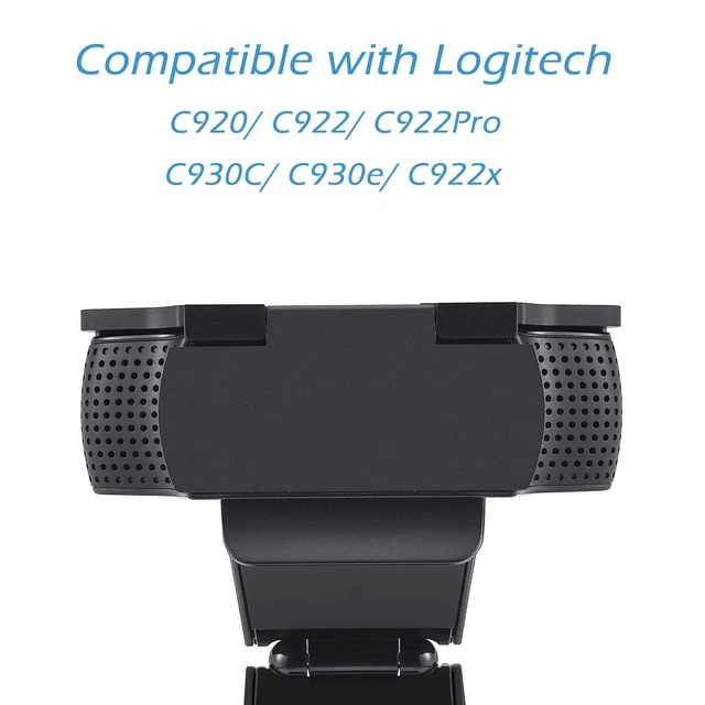 Alt view image 3 of 6 - Webcam Cover for Logitech C920x / C920 / C922x / C922 / C930e | C920x HD Pro Web Cam Compatible, Camera Cover Protects Lens & Security, Protect Your Visual Privacy, Black
