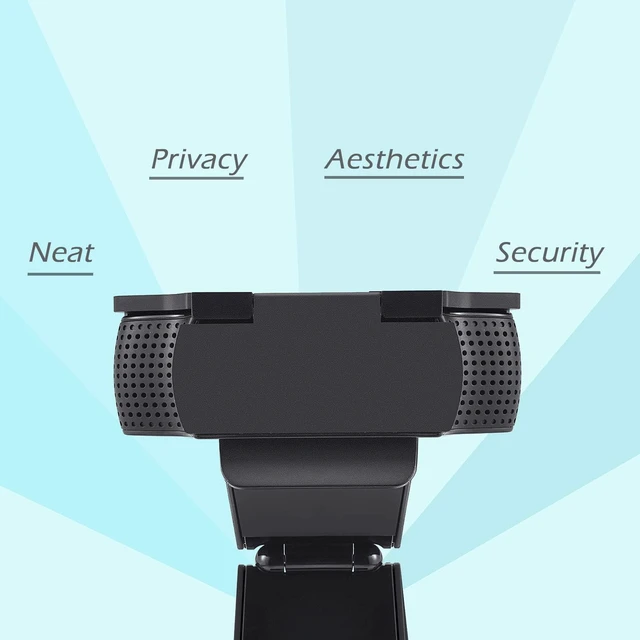Alt view image 5 of 6 - Webcam Cover for Logitech C920x / C920 / C922x / C922 / C930e | C920x HD Pro Web Cam Compatible, Camera Cover Protects Lens & Security, Protect Your Visual Privacy, Black
