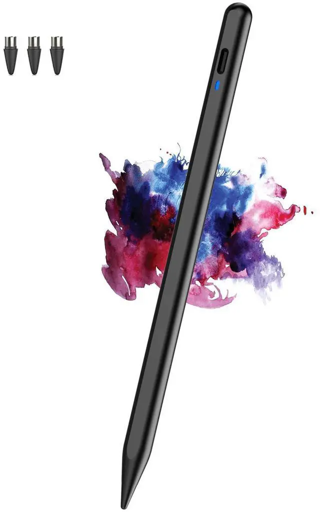 Main image of Active Stylus Pen for Android/Samsung A9/A9+, POM Tip Phone Pencil with Magnetic, Rechargeable Fine Point Tablet Pencil for Samsung/Android/iPhone/Huawei/Switch/Vivo/Oppo/Xiaomi/Honor - Black