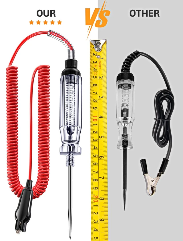 Alt view image 2 of 7 - Heavy Duty 6-24V Automotive Circuit Tester w/Replacement Indicator Light