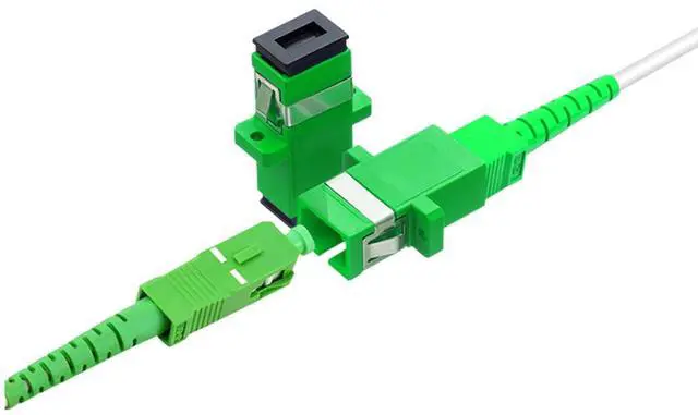 Alt view image 3 of 7 - Simplex SC/APC to SC/APC Fiber Optic Internet CableSingle Mode Armored Fiber Optical Patch Cord9/125um OS1/OS2 Compatible Att Fiber Cable LSZH White (2m/6ft)