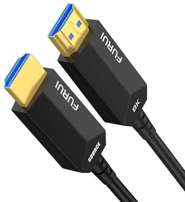 Main image of 8K Fiber HDMI Cable 50ft, Fiber Optic HDMI 2.1 Cable 8K@60Hz,4K@120Hz 48Gbps, Dynamic HDR, eARC Compatible with RTX 3080/3090 Xbox Series X PS5 Denon AV Receiver LG Samsung Sony TV