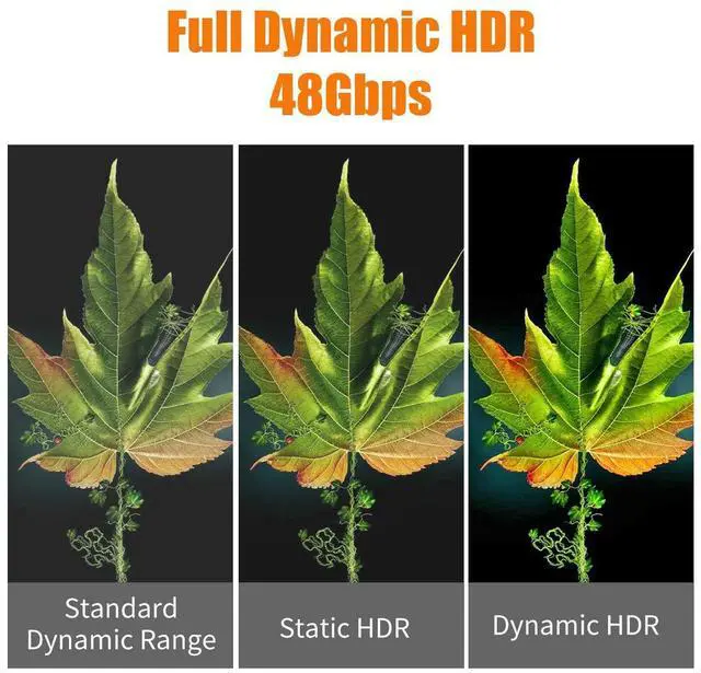 Alt view image 3 of 7 - 8K Fiber HDMI Cable 50ft, Fiber Optic HDMI 2.1 Cable 8K@60Hz,4K@120Hz 48Gbps, Dynamic HDR, eARC Compatible with RTX 3080/3090 Xbox Series X PS5 Denon AV Receiver LG Samsung Sony TV