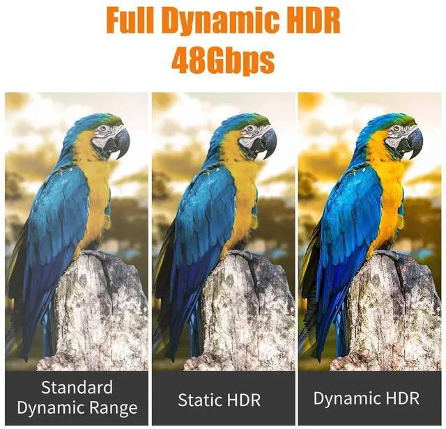 Alt view image 7 of 7 - 8K Fiber HDMI Cable 50ft, Fiber Optic HDMI 2.1 Cable 8K@60Hz,4K@120Hz 48Gbps, Dynamic HDR, eARC Compatible with RTX 3080/3090 Xbox Series X PS5 Denon AV Receiver LG Samsung Sony TV