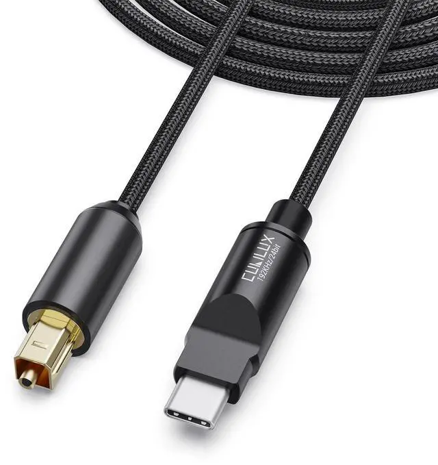 Main image of USB C to TOSLINK Optical Audio Cable, Unidirectional Type C to SPDIF Digital Aux Cord, S/PDIF Transmitter for Computer/Laptop/PC MacBook(5.1 Surround Sound) and PS5(Stereo), 6.6 FT