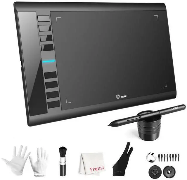 Main image of Drawing Tablet, M708 10 x 6 inch Large Drawing Tablet with 8 Hot Keys, Passive Stylus of 16384 Levels Pressure, Digital Graphics Art Tablet for PC Paint, Design, Art Creation Sketch