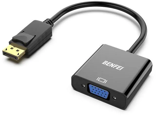 Main image of DisplayPort to VGA,Gold-Plated Uni-directional DP Computer to VGA Screen Adapter 1080P (Male to Female) Compatible for Lenovo, Dell, HP, ASUS