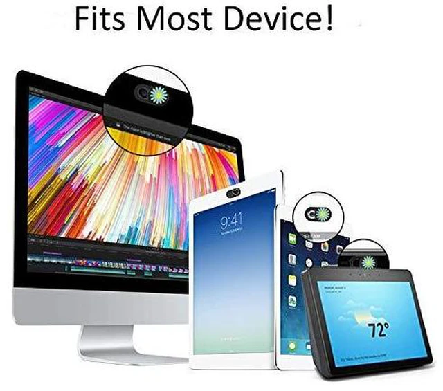 Alt view image 6 of 6 - Webcam Cover Slide Ultra Thin Laptop Camera Privacy Protect Daisy | 3 Pcs Cute Daisy, Ultra thin camera cover fit for Cell phone desktop tablet PC, front camera blocks webcam to protect privacy