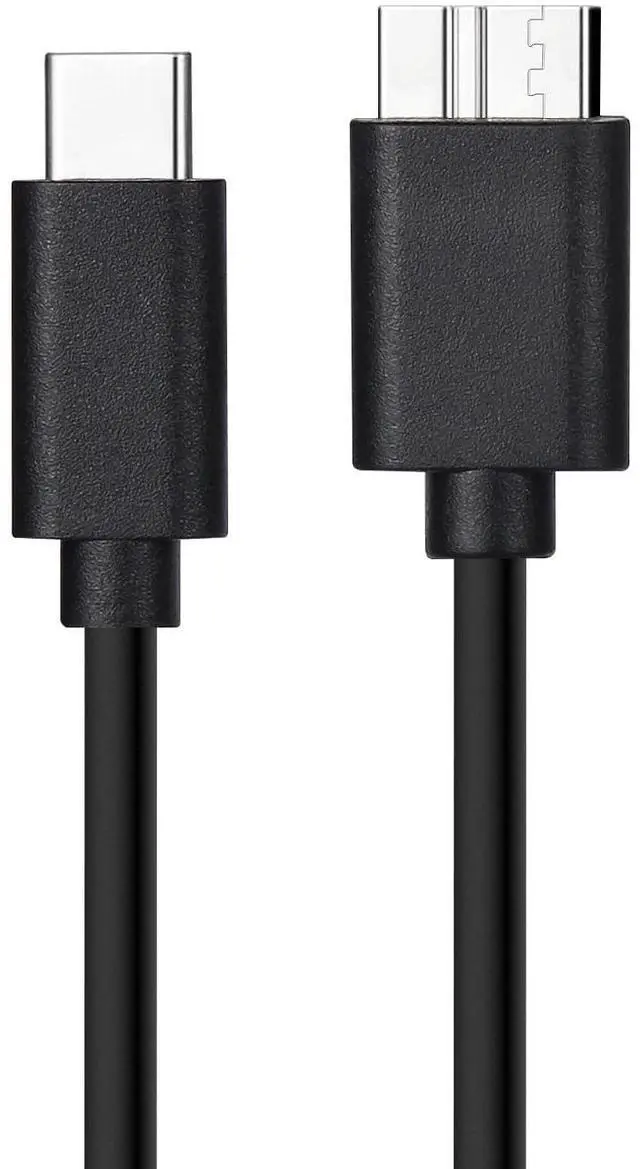 Alt view image 4 of 5 - 2-Pack External Hard Drive Cable, USB 3.0 Micro B to USB C Data Cord for Seagate, Toshiba, Western Digital WD My Passport, LaCie, 3 ft
