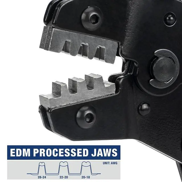 Alt view image 4 of 7 - SN-28B Dupont Crimping Tool for 3.96mm, 2.54mm, 2.5mm Pitch Dupont, JST XH VH Connectors, AWG 18 to 28