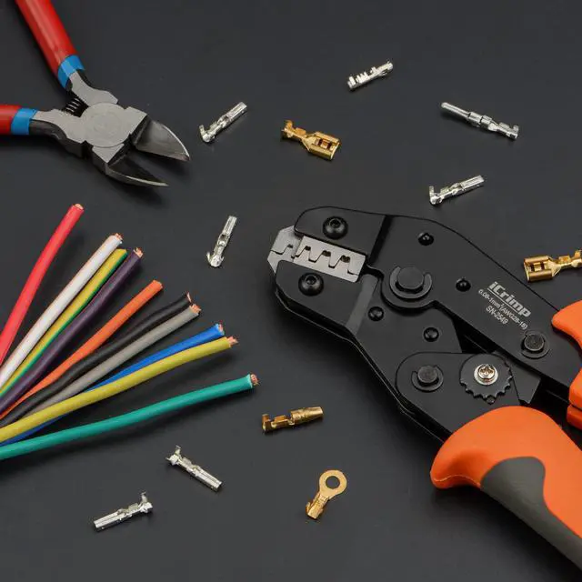 Alt view image 2 of 6 - SN-2549 Ratcheting Wire Crimping Tools for JST ZH 1.5mm, PH 2.0mm, XH 2.5mm, VH 3.96mm, JWPS 4.0mm Pitch, Dupont 2.54mm Pitch Open Barrel Terminals, AWG28-18 (0.08-1.0mm²)