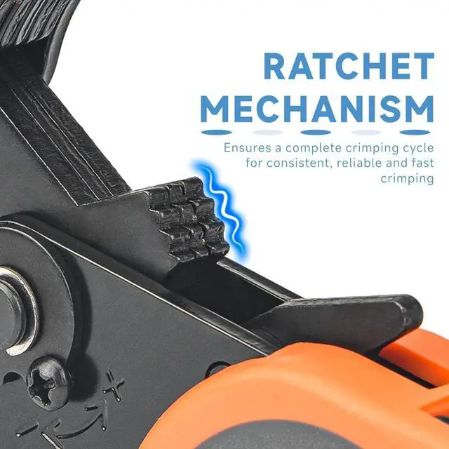 Alt view image 6 of 7 - Hexagonal Ratchet Crimper for End Sleeves and Ferrules 0.5-16mm2 AWG 20-5