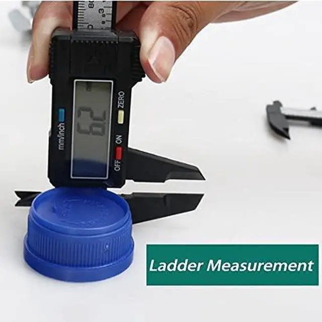 Alt view image 7 of 7 - Digital Calipers,Electronic Digital Calipers,LCD Screen displays 0-6"Caliper Measuring Tool,inch and Millimeter Conversion, Suitable for Jewelry Measurement and 3D Printing