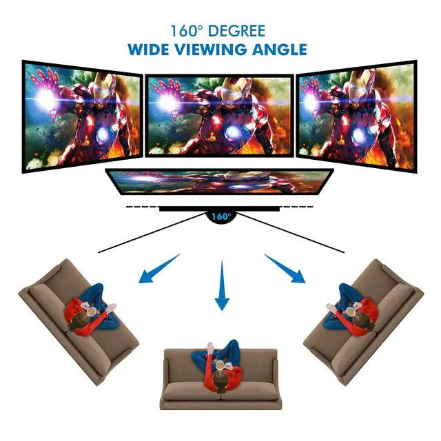 Alt view image 4 of 7 - 120'' Portable Projector Screen with Stand, Wind-Resistant Triangular Frame, HD 16:9 Matte White Display, Foldable, Wrinkle-Resistant, Washable, Storage Bag, Quick Setup for Home & Outdoor Cinema