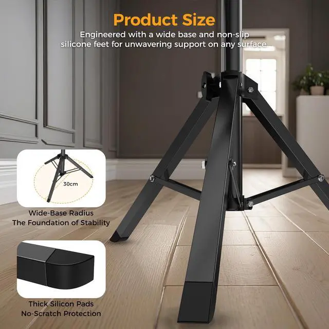 Alt view image 2 of 7 - Outdoor Projector Screen with Stand: 120 inch Portable Projector Screen Indoor - Upgraded Movie Screen 16:9 4K HD - Wrinkle-Free Lightweight Projection Screen with Carry Bag for Backyard Night