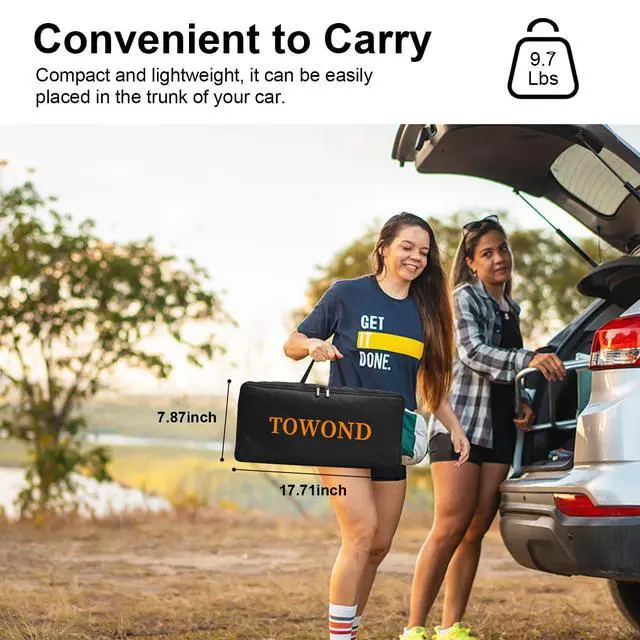 Alt view image 2 of 6 - Outdoor Projector Screen with Stand, 120 inch Portable Projector Screen Black Backing, Indoor Projection Screen 16:9 4K HD Wrinkle-Free Movie Screen with Carry Bag for Backyard Movie Night