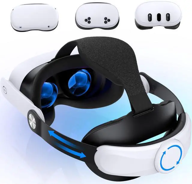 Main image of Head Strap for Meta Quest 3S/Quest 3/Quest 2, Adjustable Elite Strap Replacement for Enhanced Comfort Support for VR Headsets with Head Soft Cushions