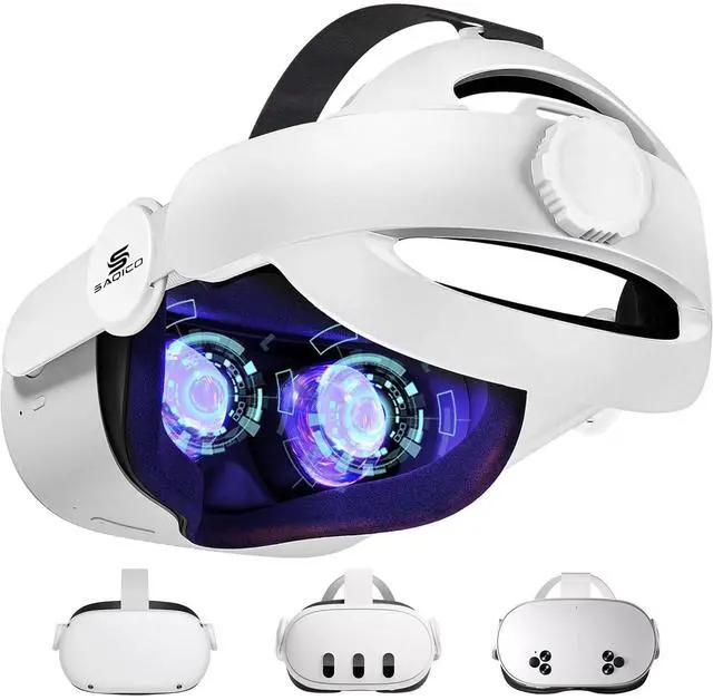 Main image of Head Strap for Meta Oculus Quest 2/3/3s, 3-in-1 Adjustable Halo Headband, Replacement for Elite Strap, Enhanced Comfort Gaming Immersion VR Accessories Compatible with Oculus/Meta Quest 2/3/3s