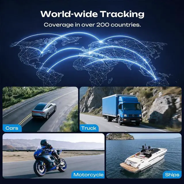 Alt view image 3 of 7 - GPS Tracker for Vehicles, 6-Month Battery Life 4G Global Tracker Device for Vehicles with Real Time Alert Strong Magnet, IP65 Waterproof Car Traker 180-Day Location History Subscription Needed