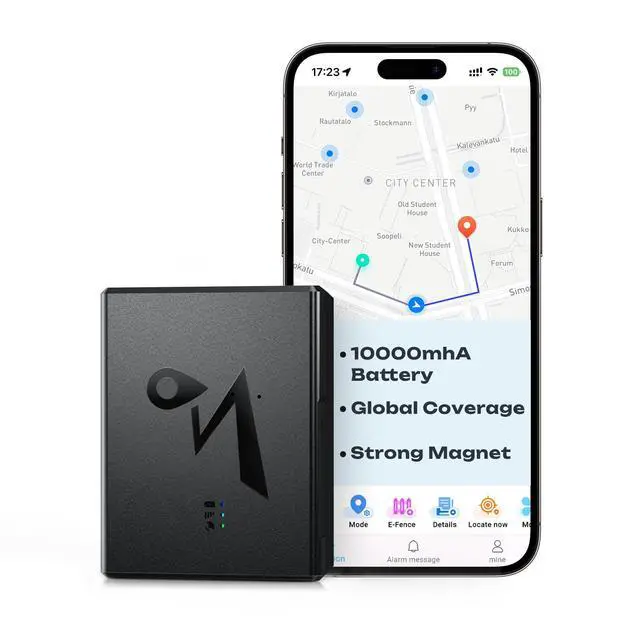 Main image of GPS Tracker for Vehicles, Up to 6-Month Battery 4G LTE Car Tracker with Strong Magnetic 90-Day Location History, Global Coverage Real-Time Tracker Device for Vehicles Subscription Needed