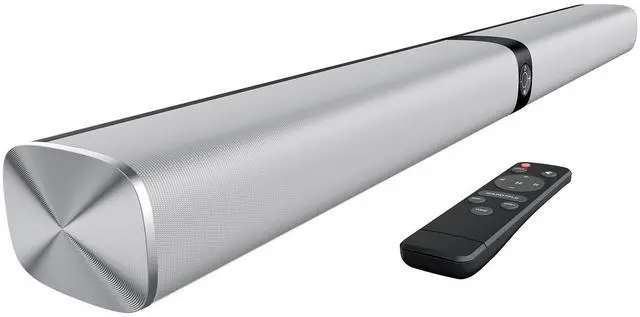 Main image of Sound Bar for Smart TV, 80W Soundbar with Bluetooth/ARC/Opt/AUX Connect, Auto Volume Boost, 3 Equalizer Modes, 2 in 1 Detachable Soundbar for TV/PC/Gaming/Projectors