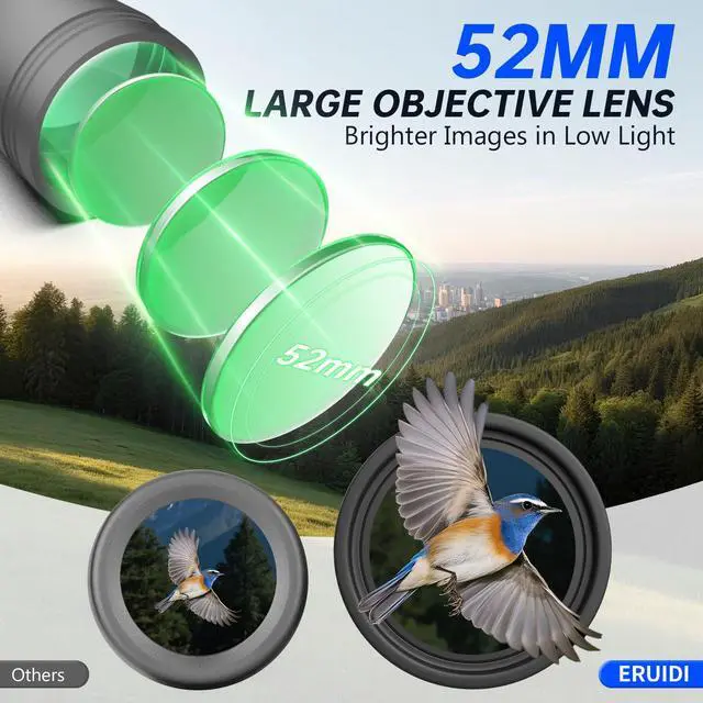 Alt view image 5 of 7 - 20x52 Binoculars for Adults High Powered - Bird Watching Binoculars with Long Range View for Cruise Ship Hunting Travel Stargazing Sports