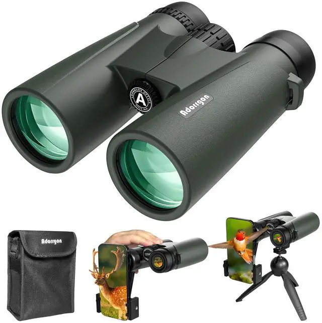 Main image of 15x45 HD Binoculars for Adults High Powered with Phone Adapter, Tripod and Tripod Adapter - Large View Binoculars with Clear Low Light Vision for Bird Watching Cruise Travel