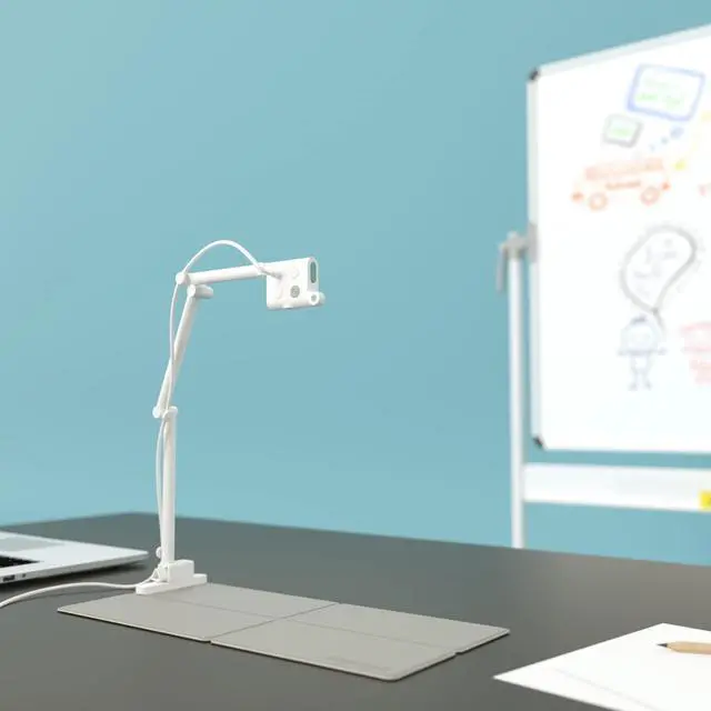 Alt view image 4 of 6 - S-4K 8MP Document Camera and Webcam 2-in-1 with OKIOPoint Smart Visual Pointer, Document Camera for Teachers, Compatible w PC, Mac, Chromebooks