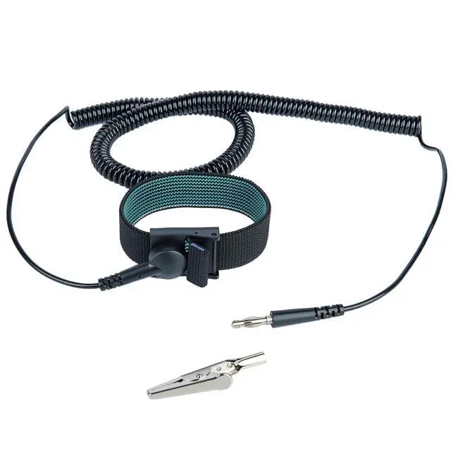 Alt view image 2 of 7 - Anti Static Wrist Straps - 2 Pack - Reusable - Equipped with Grounding Wire and Alligator Clip - Enables You to Ground Yourself - Adjustable To Fit Up to Size XL (157.4 inches)