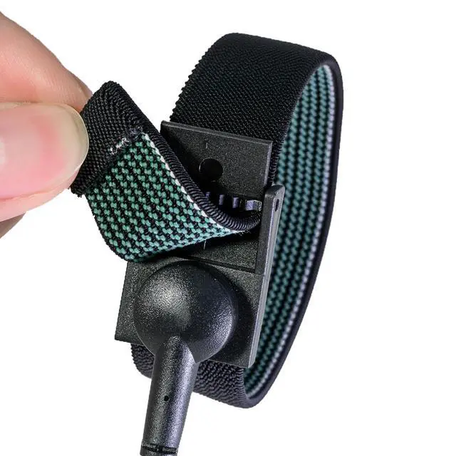 Alt view image 6 of 7 - Anti Static Wrist Straps - 2 Pack - Reusable - Equipped with Grounding Wire and Alligator Clip - Enables You to Ground Yourself - Adjustable To Fit Up to Size XL (157.4 inches)