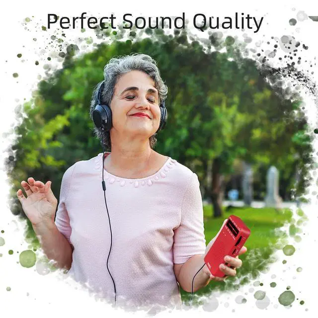 Alt view image 2 of 7 - J-166 Portable Radio AM FM, Battery Operated Radio with Tuning Light, Back Clip, Excellent Reception, AM FM Radios Portable, Transistor Radios