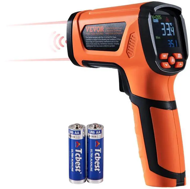 Main image of Infrared Thermometer, -40°F~2732°F Dual Laser Temperature Gun Non-Contact, Handheld IR Heat Temperature Gun & Adjustable Emissivity for Metal Smelting/Cooking/Pizza Oven/Engine (Not for Human)