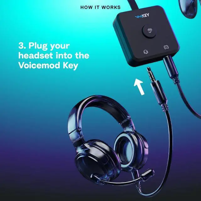 Alt view image 6 of 7 - Key - VMKey Real-Time AI Voice Changer and Soundboard for Gaming Consoles (Compatible with PS5, PS4, Xbox, SWITCH2)