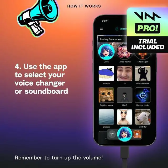 Alt view image 7 of 7 - Key - VMKey Real-Time AI Voice Changer and Soundboard for Gaming Consoles (Compatible with PS5, PS4, Xbox, SWITCH2)
