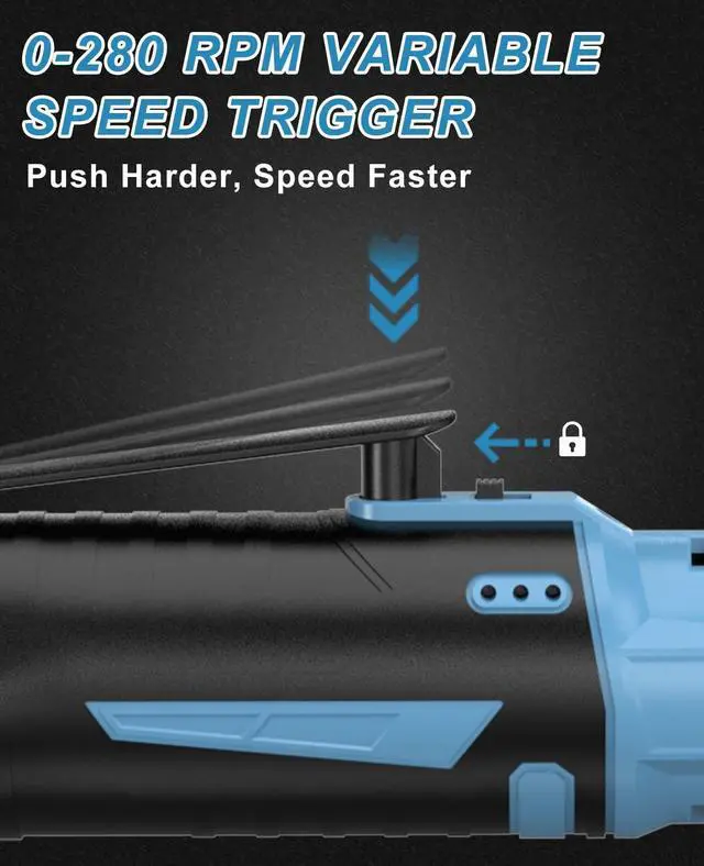 Alt view image 3 of 7 - Cordless Electric Ratchet Wrench Kit,40Ft-lb 3/8" Power Ratchet Wrench 1-Hour Fast Charge,2 Packs 2000MA Lithium-Lon Battery,1/4 Adaptor,Extension Bar