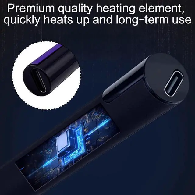 Alt view image 4 of 6 - 2025 Rechargeable Thread Burner kit Digital Thread Zapper Tool Burning Pen For Beading Leather Craft Sewing Weaving And Stringing Molten Wax Carving Wooden Board Hot Stamping (blue)