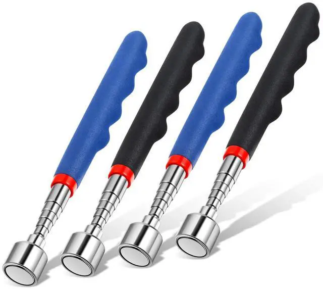 Main image of Telescoping Magnetic Pickup Tool 20 Lbs Magnet Extension Tool Telescoping 30 Inch Extendable Stick Gadget for Men Suitable for Birthday Valentine's Day Father's Day Christmas(Blue and Black,4 Pieces)
