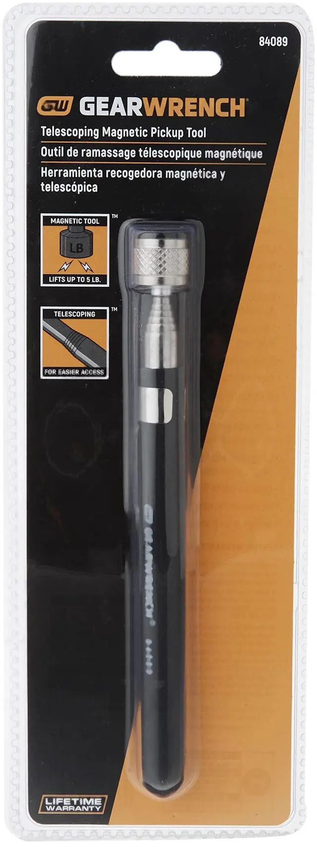 Alt view image 2 of 5 - 33-1/4" Telescoping Magnetic Pickup Tool 5 lb. Capacity - 84089