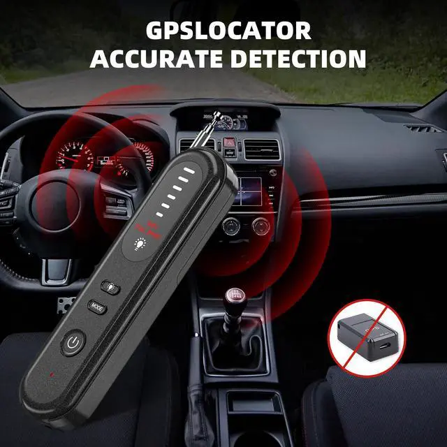 Alt view image 6 of 7 - Hidden Camera Detector - 2025 Camera Detector, Hidden Device GPS Detector, Bug Detector, Camera Detector for Hotels, Travel, Office, 5 Levels Sensitivity (Black)