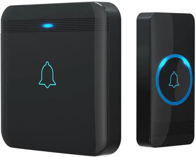 Main image of Wireless Doorbell, D-3G Waterproof Chime Kit Operating at Over 1300 Feet with 52 Melodies, 5 Volume Levels & LED Flash