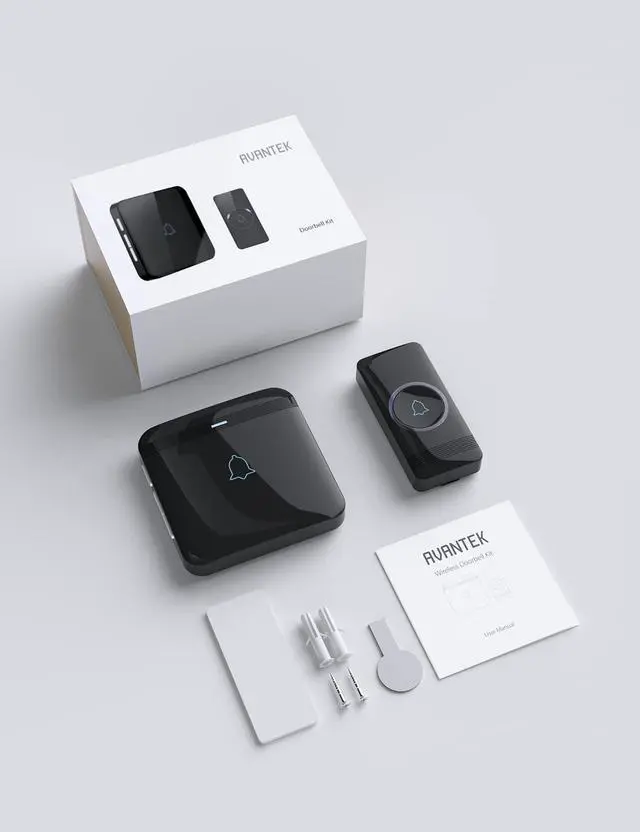 Alt view image 7 of 7 - Wireless Doorbell, D-3G Waterproof Chime Kit Operating at Over 1300 Feet with 52 Melodies, 5 Volume Levels & LED Flash