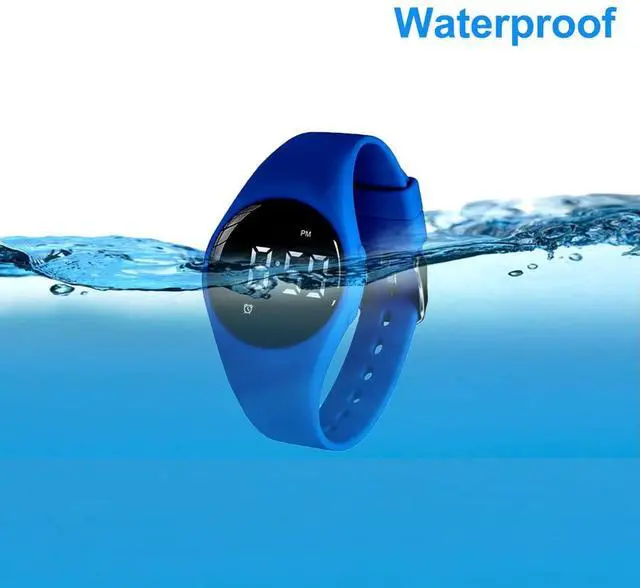 Alt view image 5 of 5 - Vibrating Alarm Watch, Water Resistant Potty Training Wristband Rechargeable Medical Reminder Watch with Timer and 15 Daily Alarms (Black)