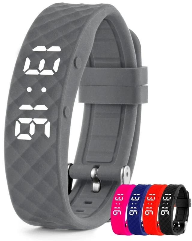 Main image of Vibrating Alarm Wristband - Silent Alarm Watch for Adults and Kids - with up to 10 Personal or Pill Reminders per Day