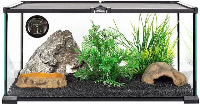 Alt view image 3 of 5 - Reptile Terrarium Thermometer Hygrometer Dual Gauges Pet Rearing Box Reptile Thermometer and Humidity Gauge