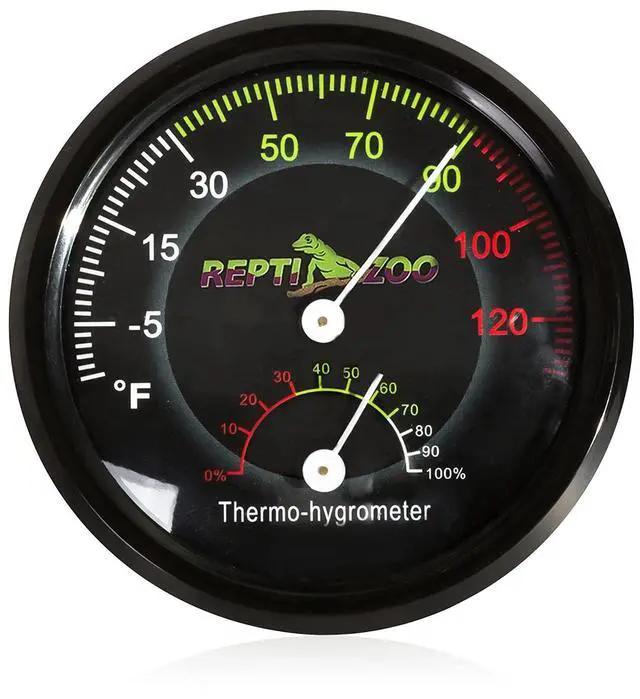 Main image of Reptile Terrarium Thermometer Hygrometer Dual Gauges Pet Rearing Box Reptile Thermometer and Humidity Gauge