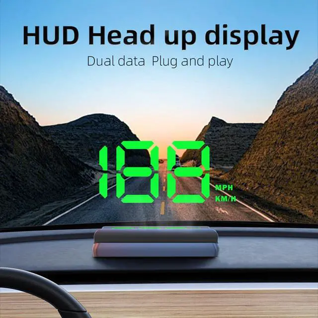 Alt view image 3 of 7 - Heads up Display for Cars Digital Speedometer for Car,Speedometer with Overspeed Warning & Auto Brightness Adjustment,speedometer for car with Real-Time Speed Projection for All Vehicles