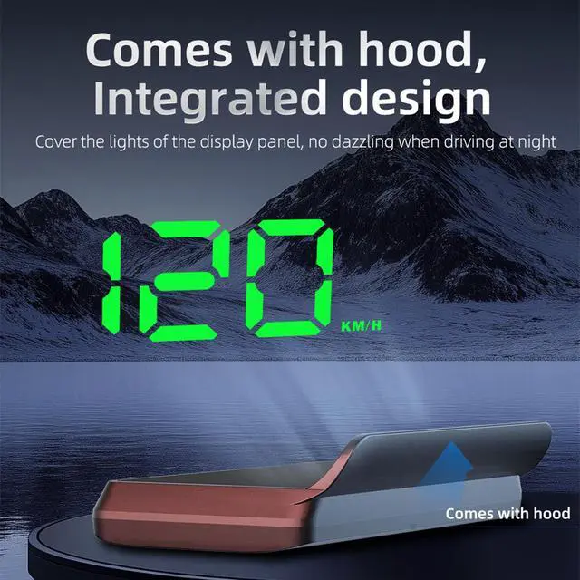 Alt view image 6 of 7 - Heads up Display for Cars Digital Speedometer for Car,Speedometer with Overspeed Warning & Auto Brightness Adjustment,speedometer for car with Real-Time Speed Projection for All Vehicles